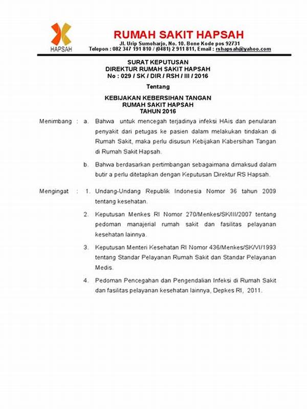 Kebijakan Kebersihan Alat Kesehatan