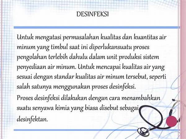 Instruksi Pemakaian Desinfektan Sesuai Standar