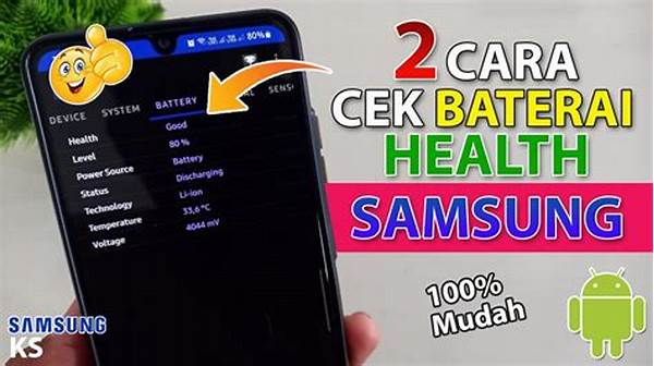 Cara Cek Kesehatan Baterai Samsung