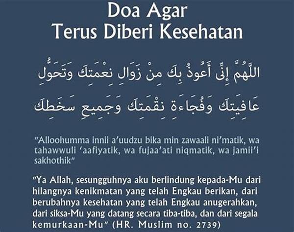 Doa Keselamatan Dan Kesehatan